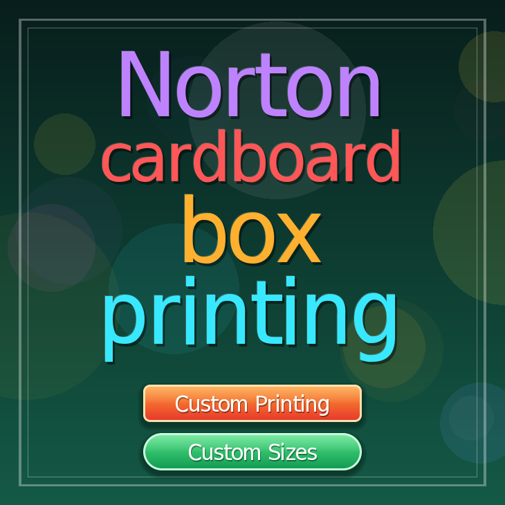 Norton cardboard box printing