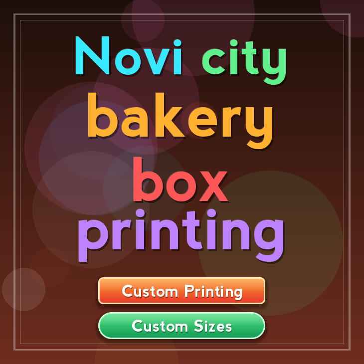 Novi City bakery box printing