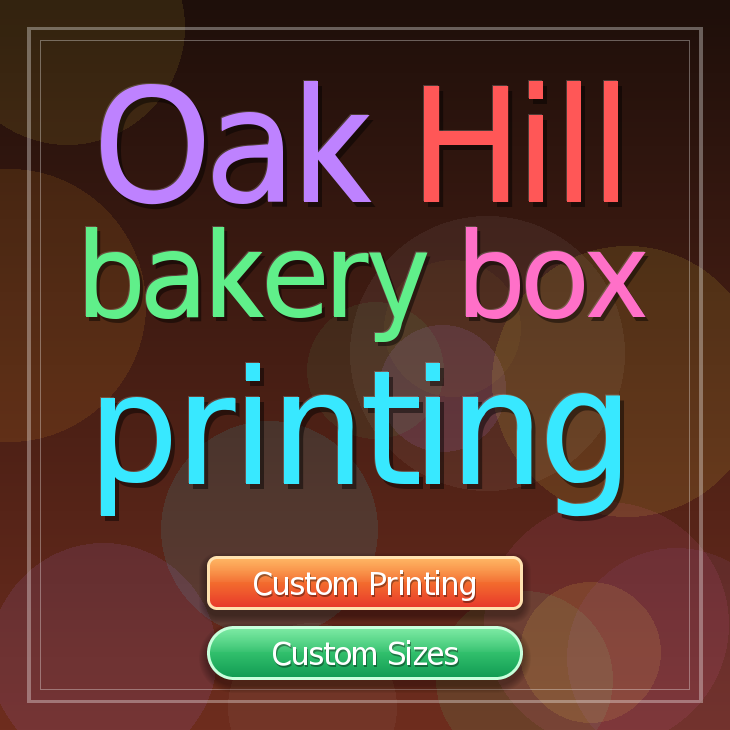 Oak Hill bakery box printing