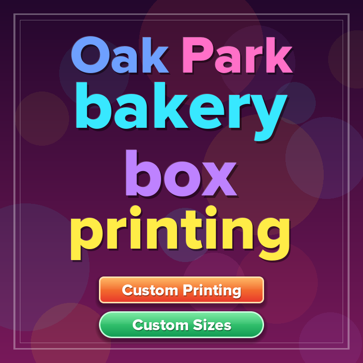 Oak Park bakery box printing