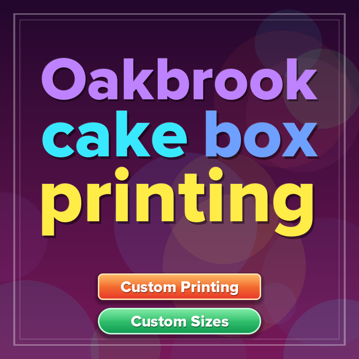 Oakbrook cake box printing