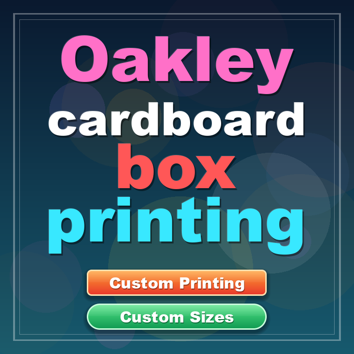 Oakley cardboard box printing
