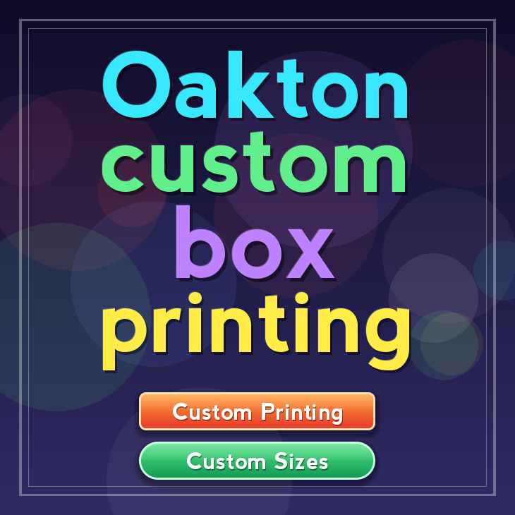 Oakton custom box printing