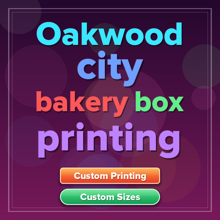 Oakwood City bakery box printing