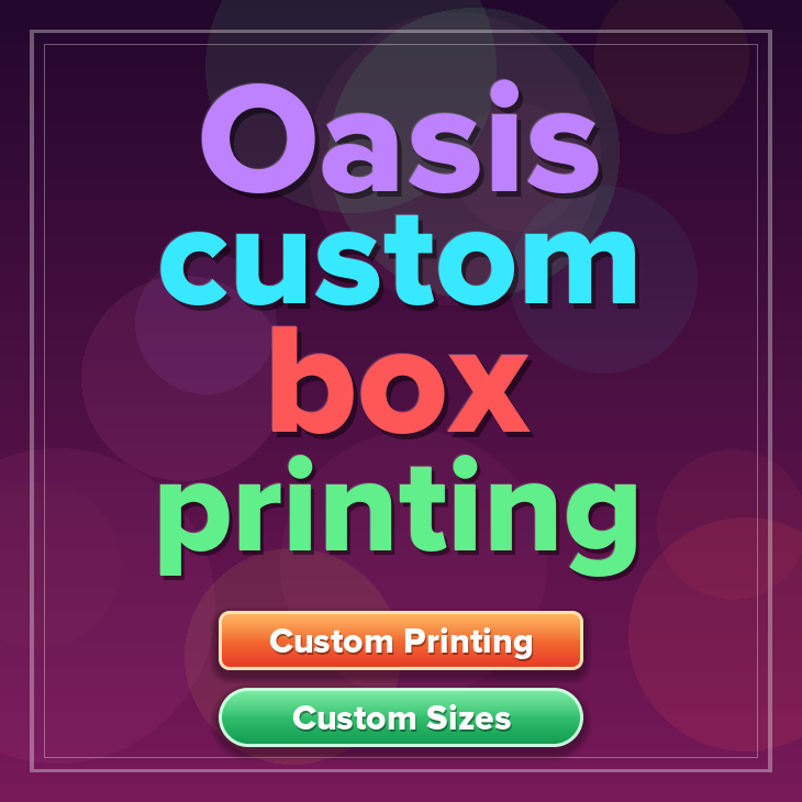 Oasis custom box printing