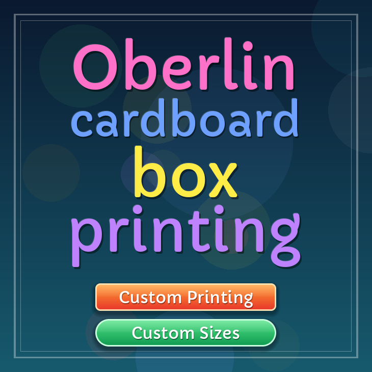 Oberlin cardboard box printing