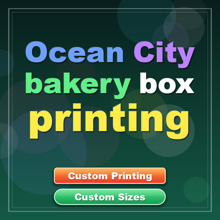 Ocean City bakery box printing