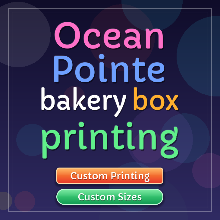 Ocean Pointe bakery box printing