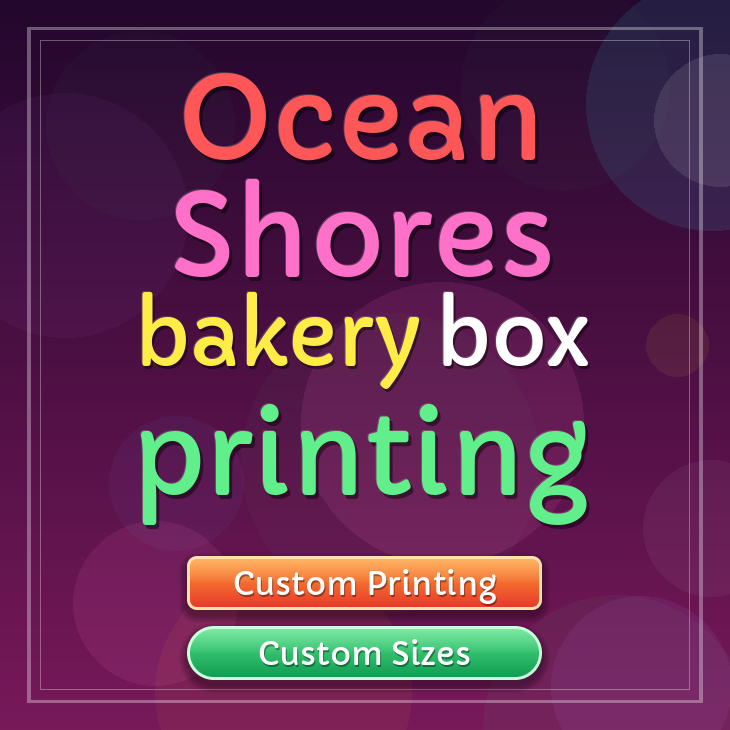 Ocean Shores bakery box printing