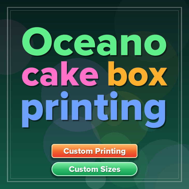 Oceano cake box printing