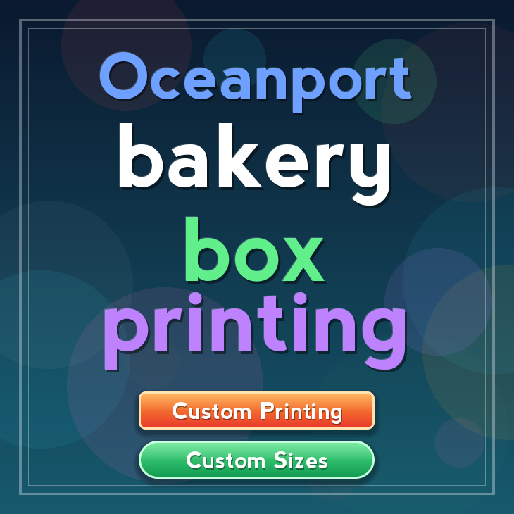 Oceanport bakery box printing