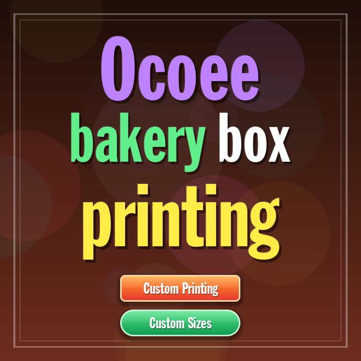 Ocoee bakery box printing