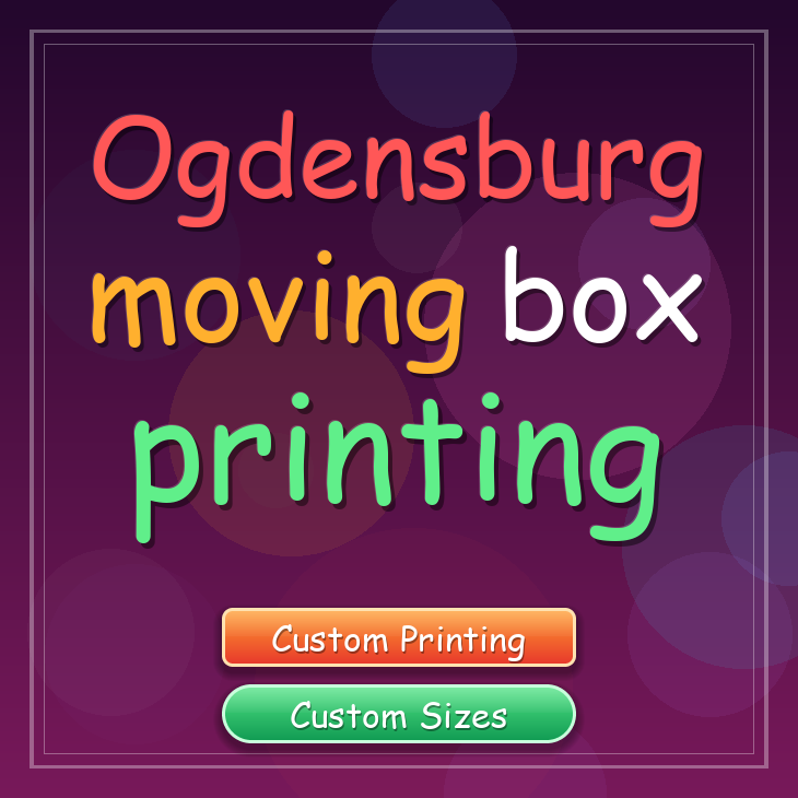 Ogdensburg moving box printing