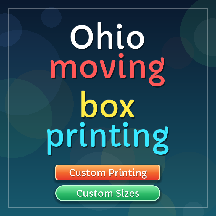 Ohio moving box printing