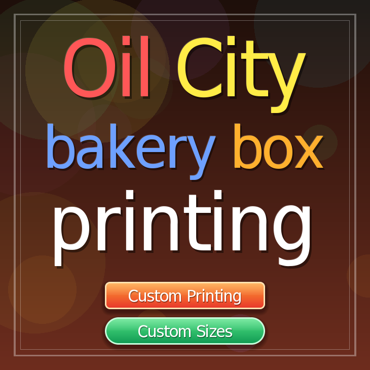 Oil City bakery box printing