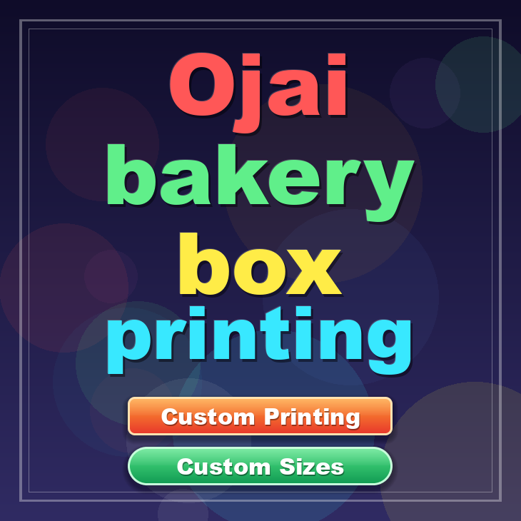 Ojai bakery box printing