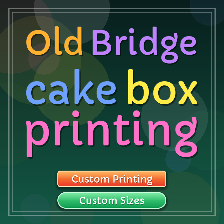 Old Bridge cake box printing