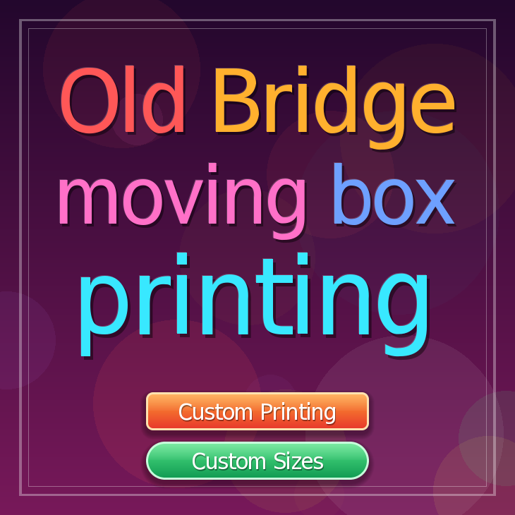 Old Bridge moving box printing