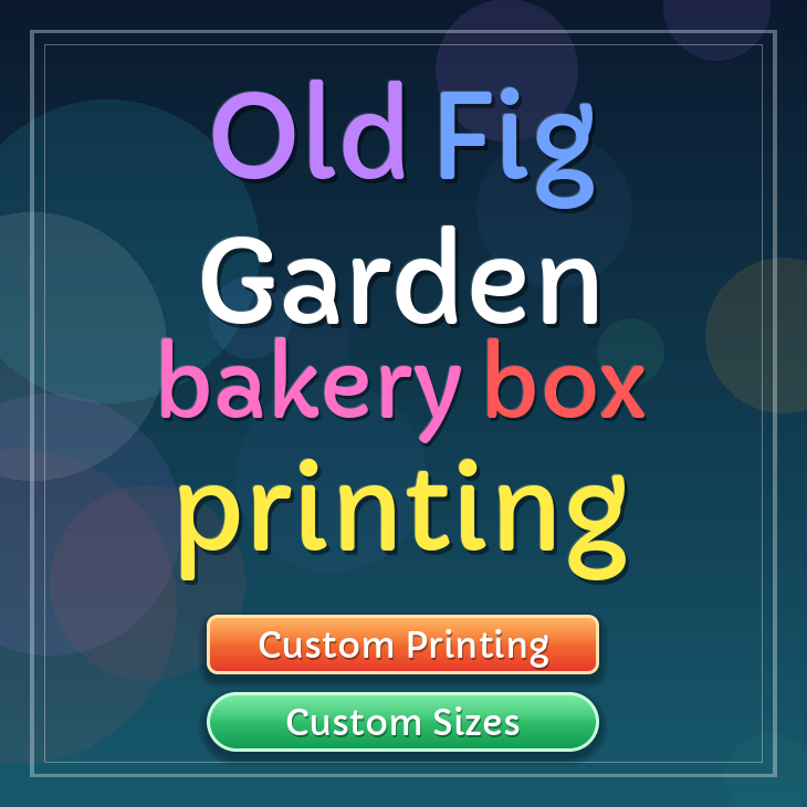 Old Fig Garden bakery box printing