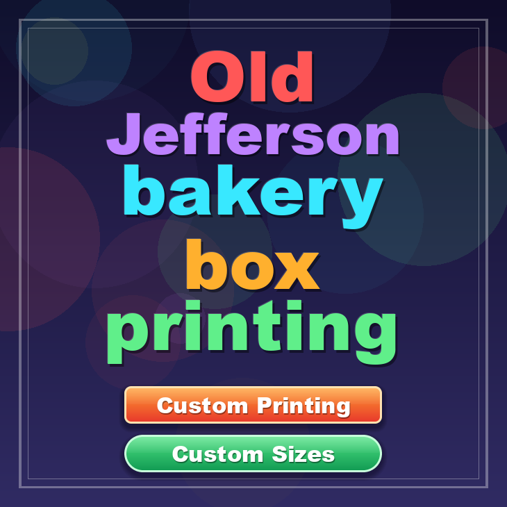 Old Jefferson bakery box printing