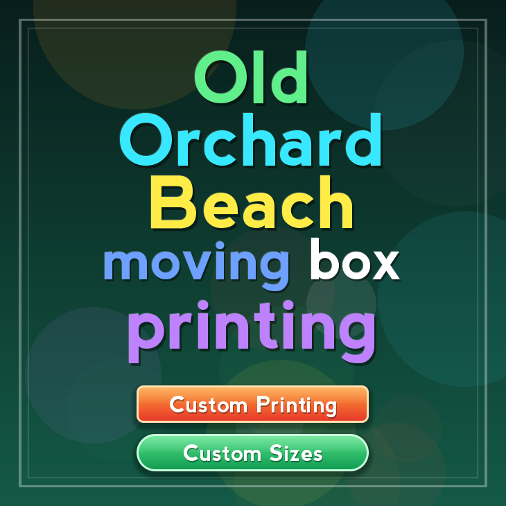 Old Orchard Beach moving box printing