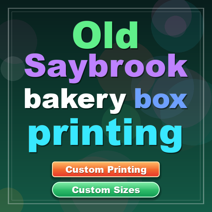 Old Saybrook bakery box printing