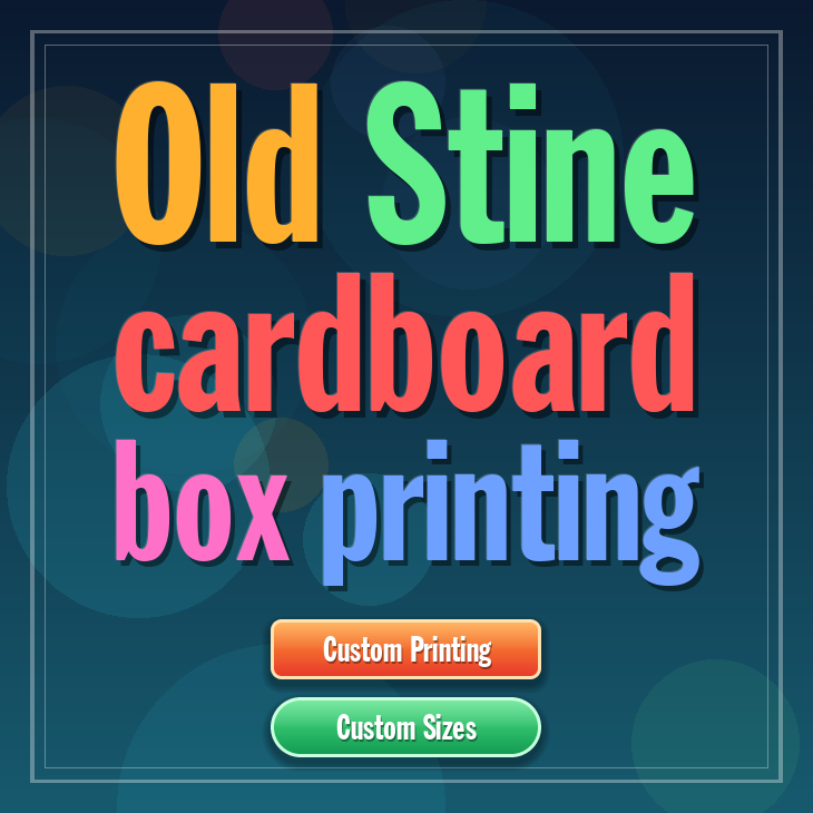 Old Stine cardboard box printing