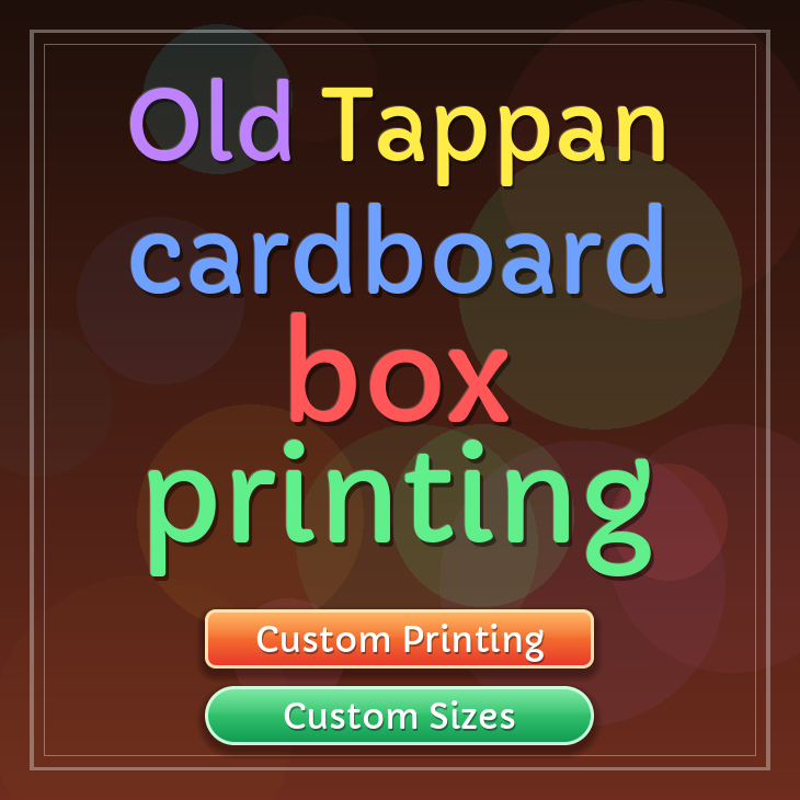 Old Tappan cardboard box printing