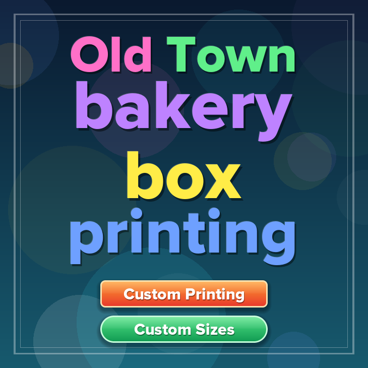 Old Town bakery box printing