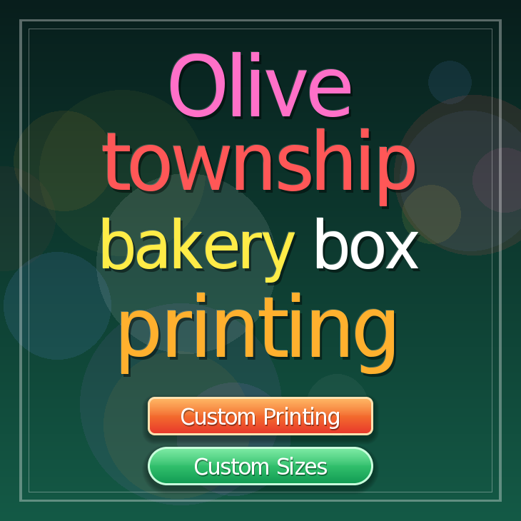 Olive Township bakery box printing
