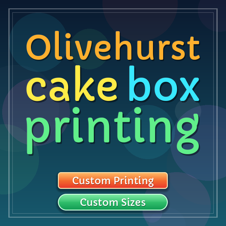Olivehurst cake box printing