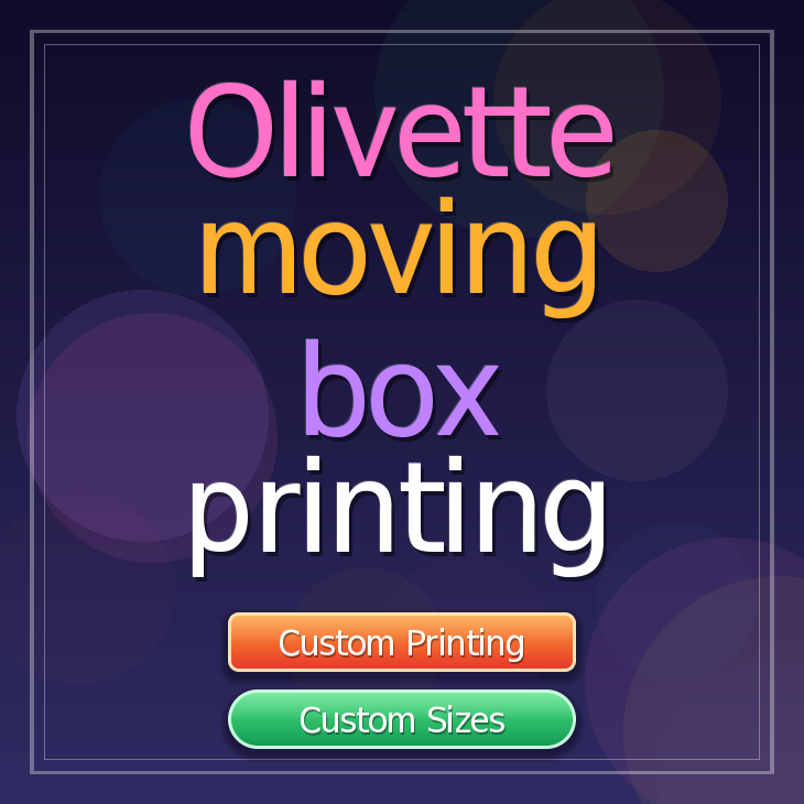 Olivette moving box printing