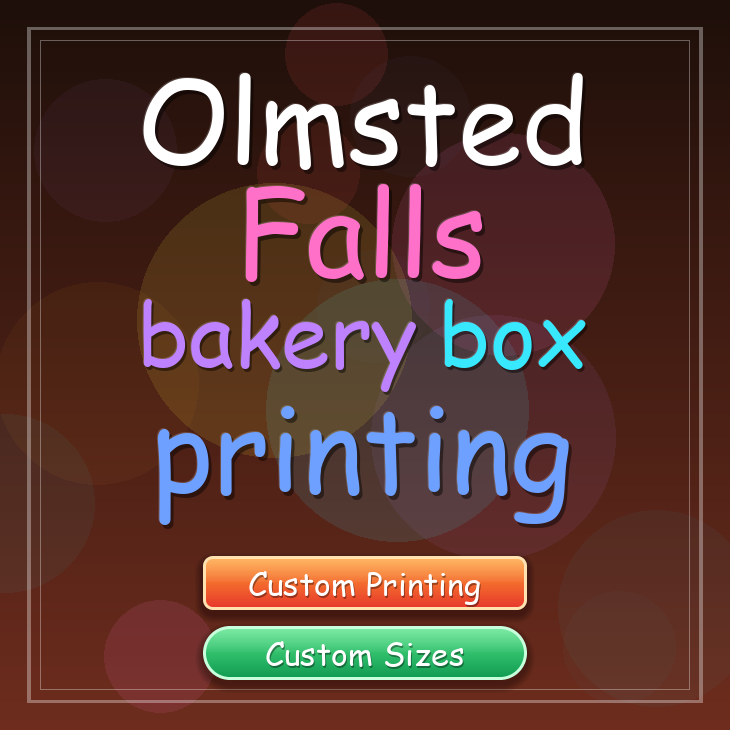 Olmsted Falls bakery box printing