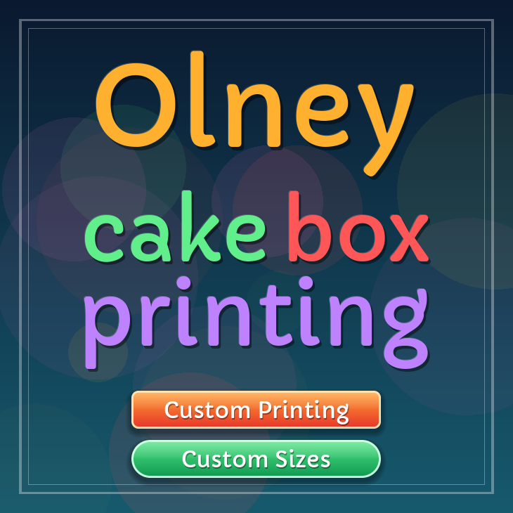 Olney cake box printing