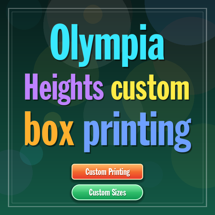 Olympia Heights custom box printing