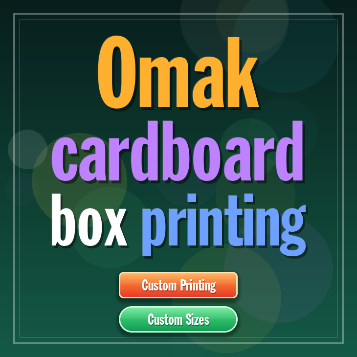 Omak cardboard box printing