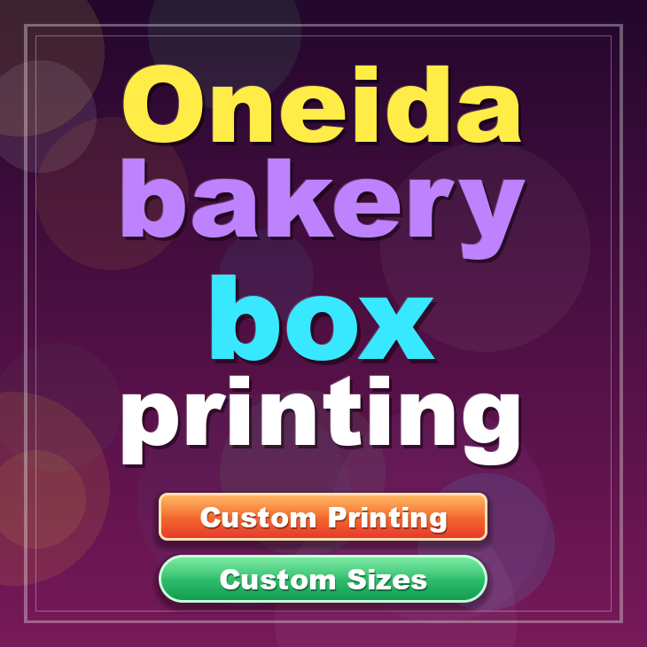 Oneida bakery box printing