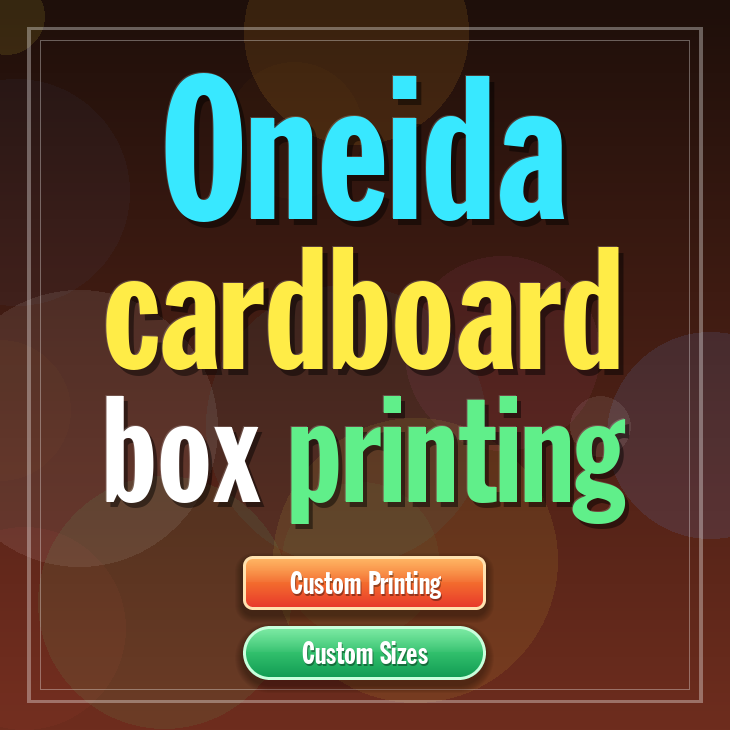 Oneida cardboard box printing