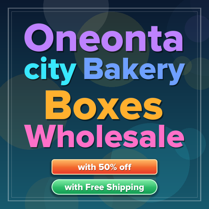 Oneonta City bakery boxes