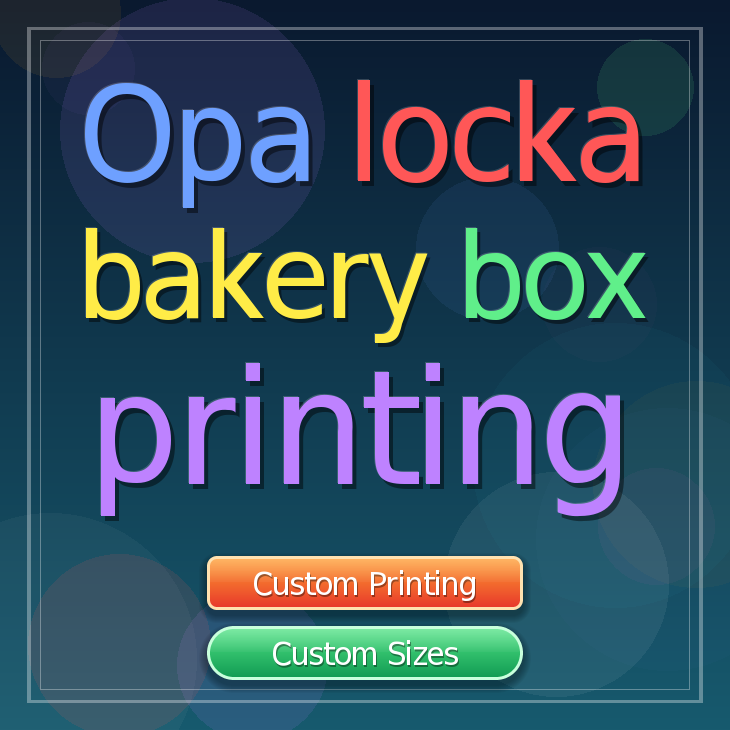 Opa Locka bakery box printing