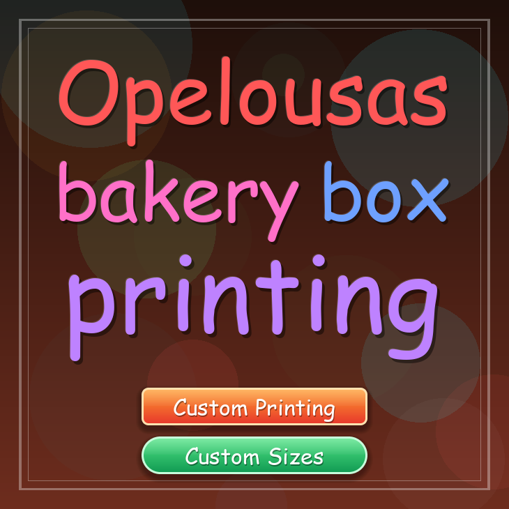 Opelousas bakery box printing