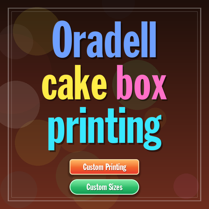 Oradell cake box printing