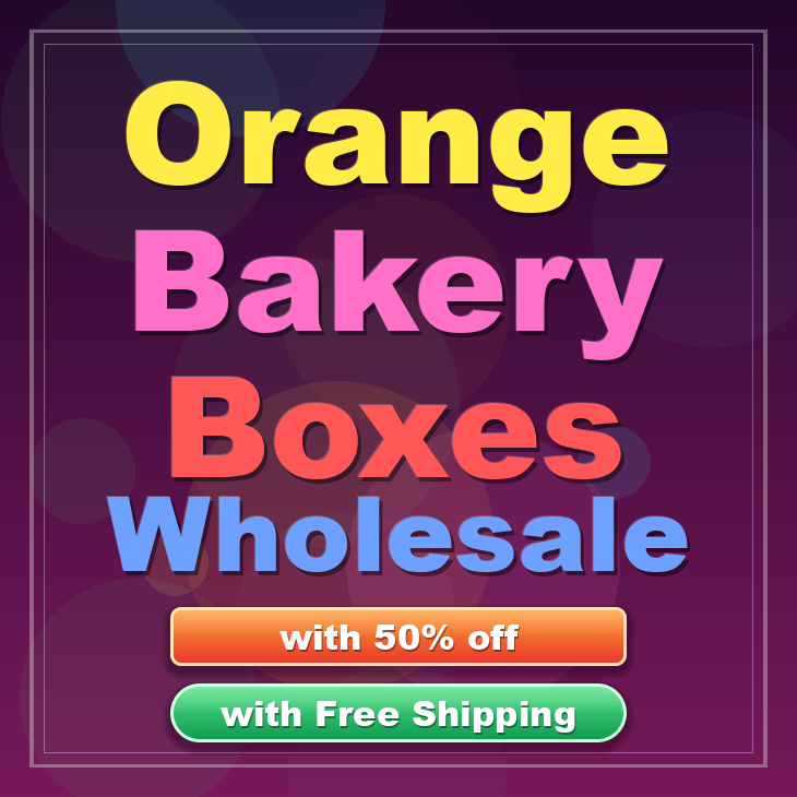 Orange bakery boxes