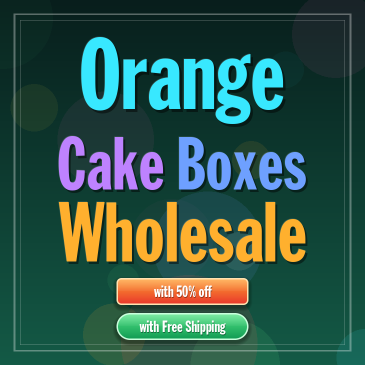 Orange cake boxes