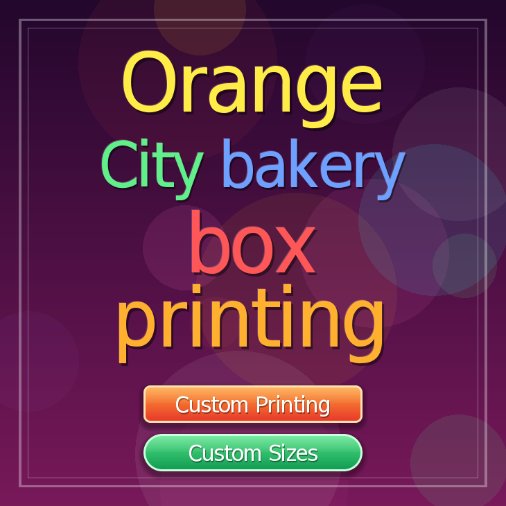 Orange City bakery box printing