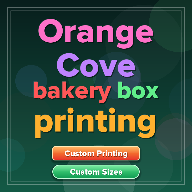 Orange Cove bakery box printing
