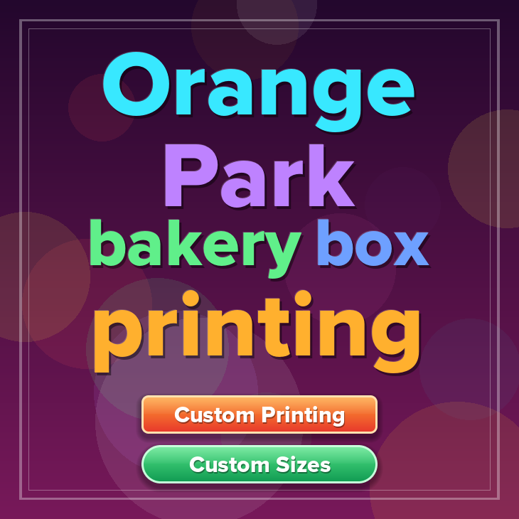Orange Park bakery box printing