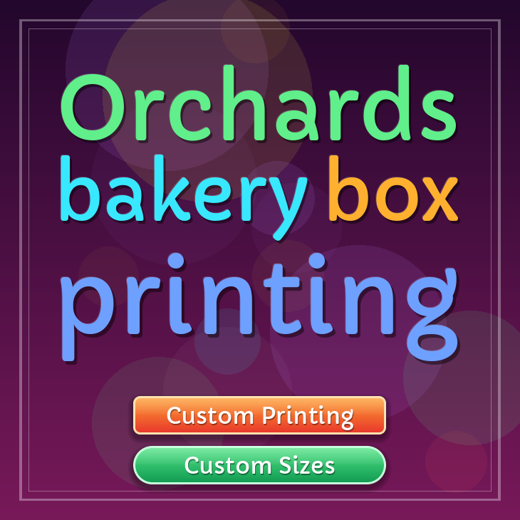Orchards bakery box printing