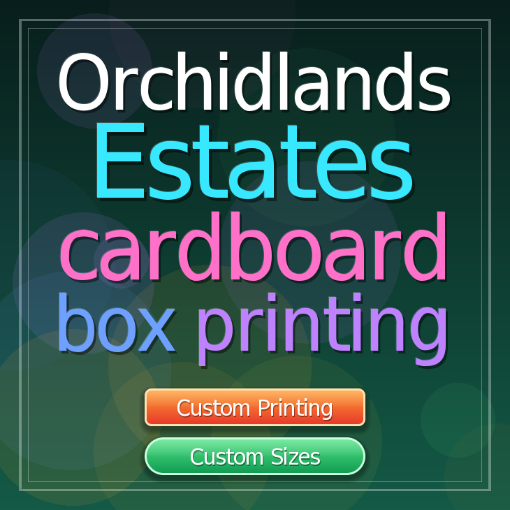 Orchidlands Estates cardboard box printing