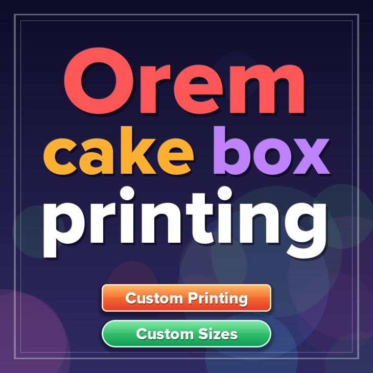 Orem cake box printing